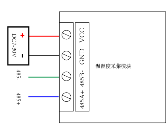 溫濕度傳感器接線方式